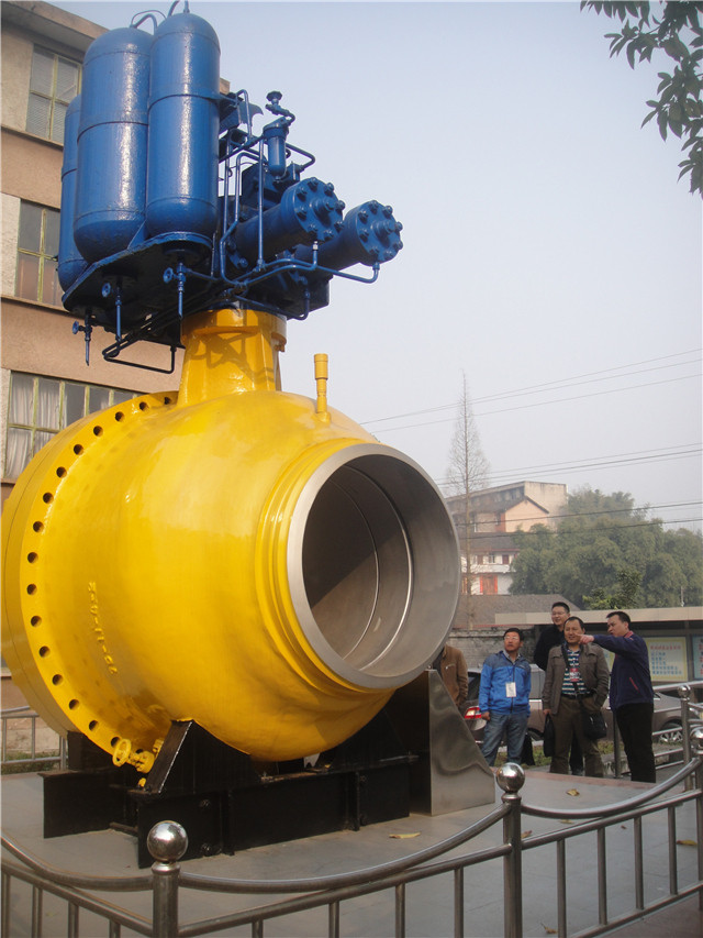 飞球公司副总经理姚兵向中石化物资装备部评标专家介绍样机